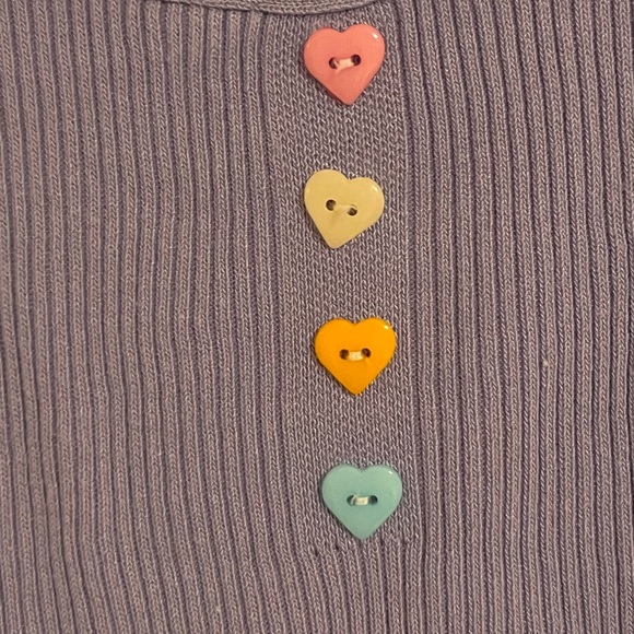 Cider candy heart purple tank top - Picture 2 of 3